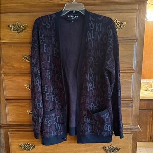 Royalty For Me Black and Purple Knit Sweater